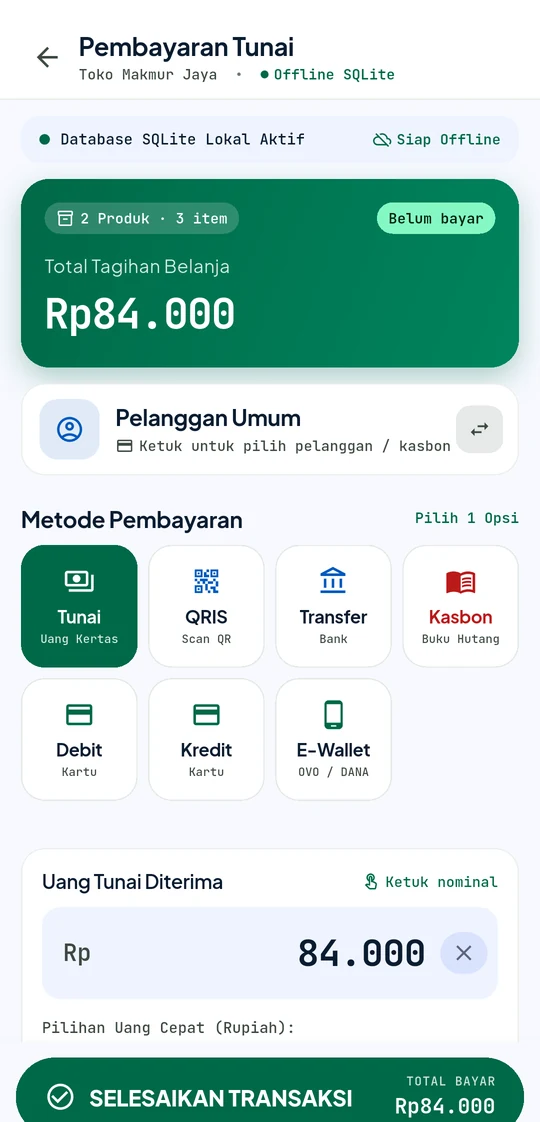 Layar pembayaran
